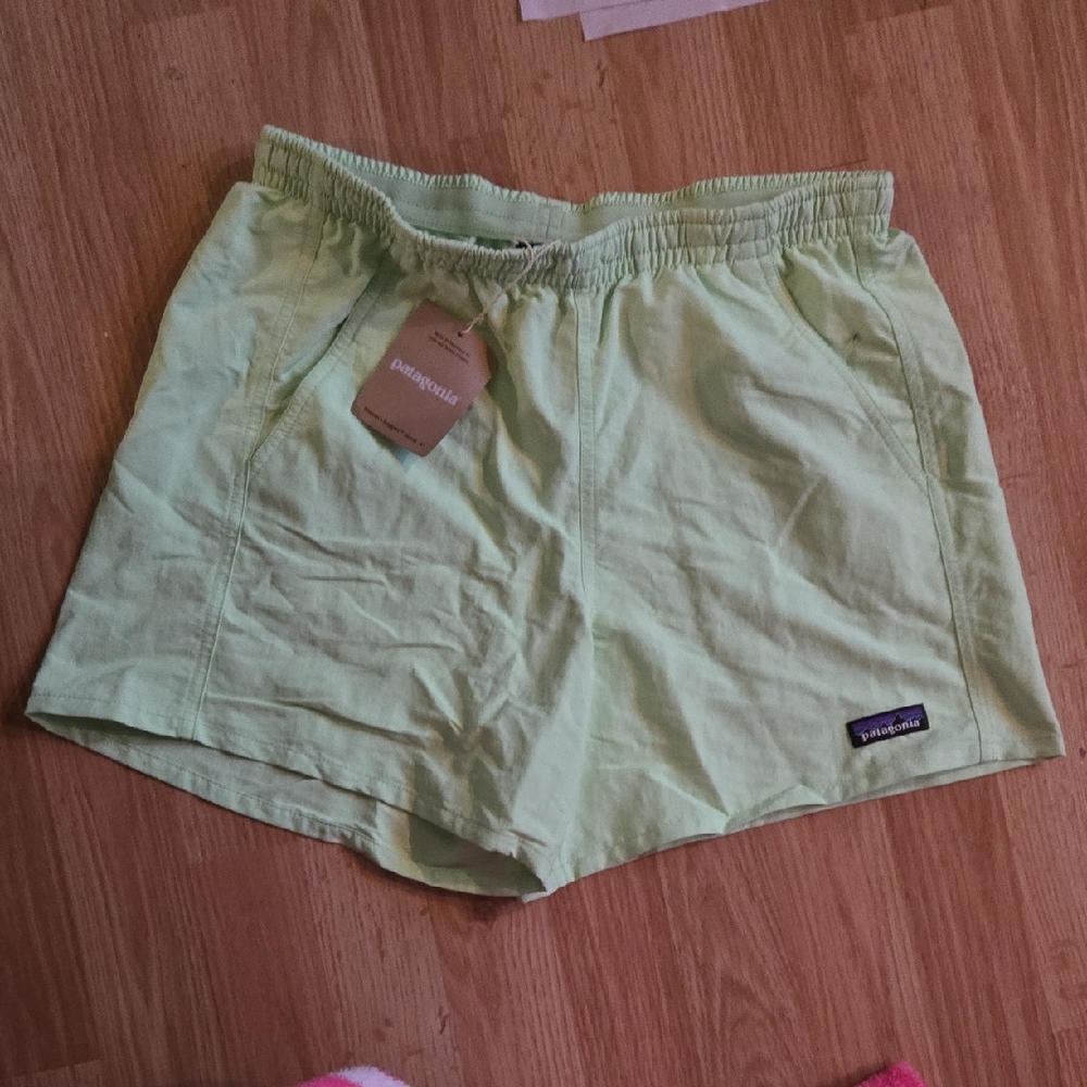 Patagonia Women's Mint Green Athletic Shorts